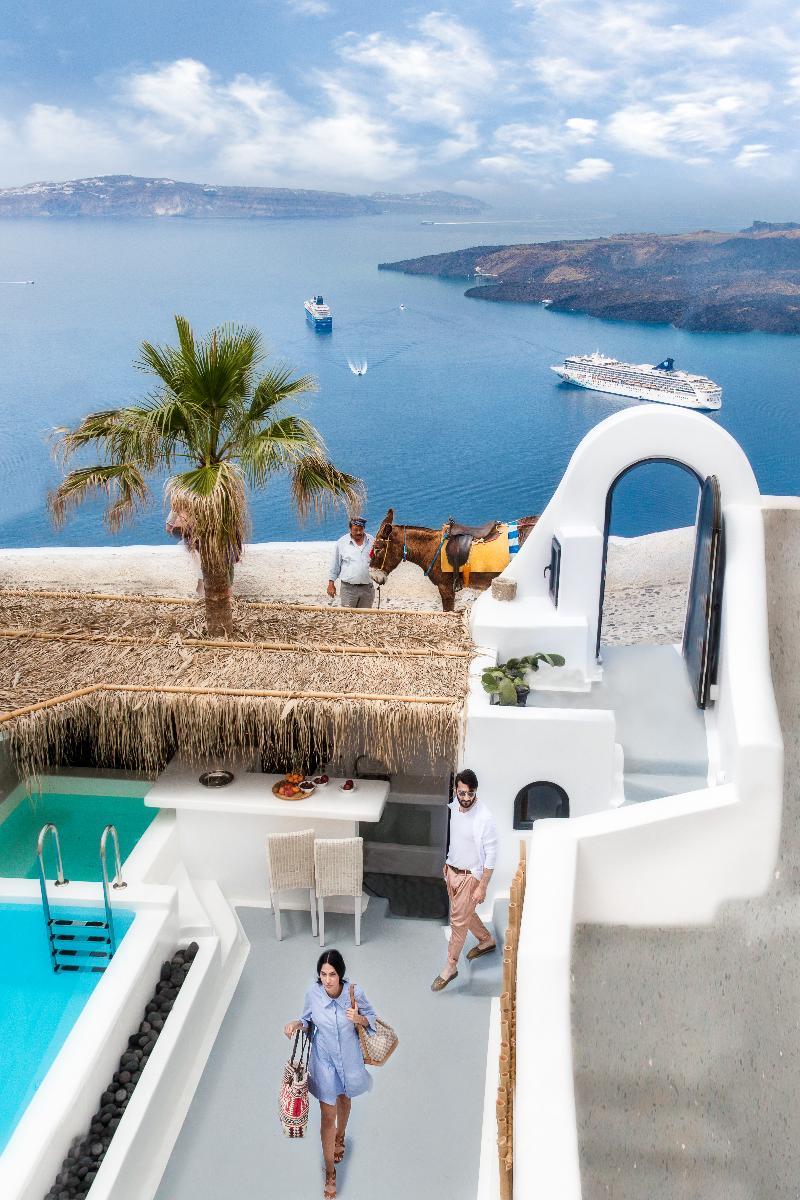 Opera Mansion Santorini Villa Fira  Luaran gambar